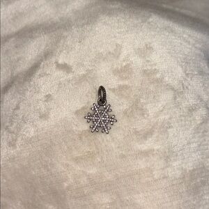 Pandora snowflake dangle charm